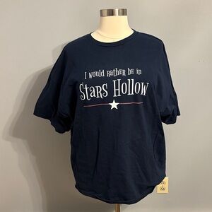 Alstyle 3X Navy Blue "Stars Hollow" Tee- Gilmore girls